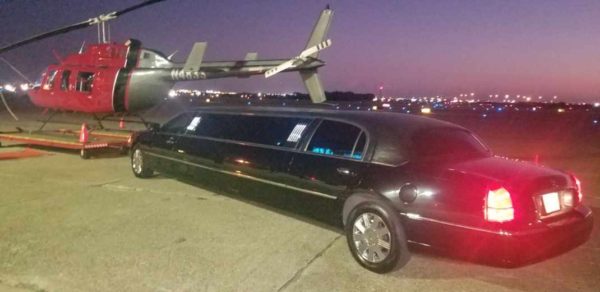 Campbell Centre I & II Dallas, Texas To DFW International Airport Executive Car Service. Stretch Limousine seats 8-10 passengers.